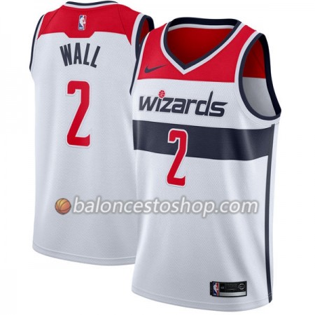 Camiseta Hombre NBA Washington Wizards John Wall 2 Nike 2017-18 Blanco Swingman